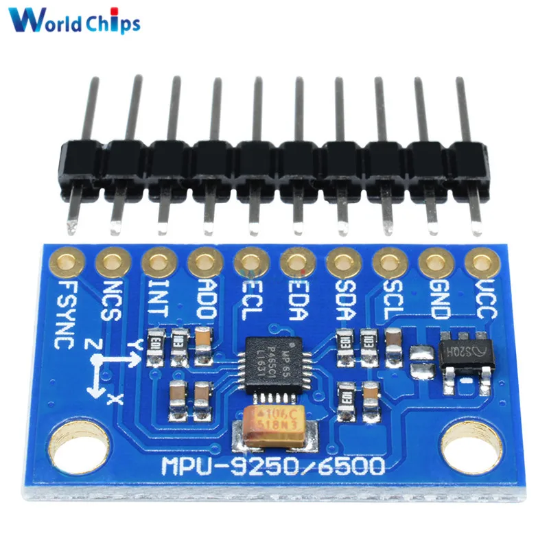 Флуоресцентный 6 осевой гироскоп флуоресцентный модуль SPI/IIC I2C интерфейс MPU6500 для