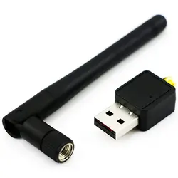 Струйное 2,4 ГГц USB 2,0 Беспроводной адаптер Wi-Fi с антенной 150 Мбит/с USB Ethernet адаптер сетевой карты Wi-Fi приемник