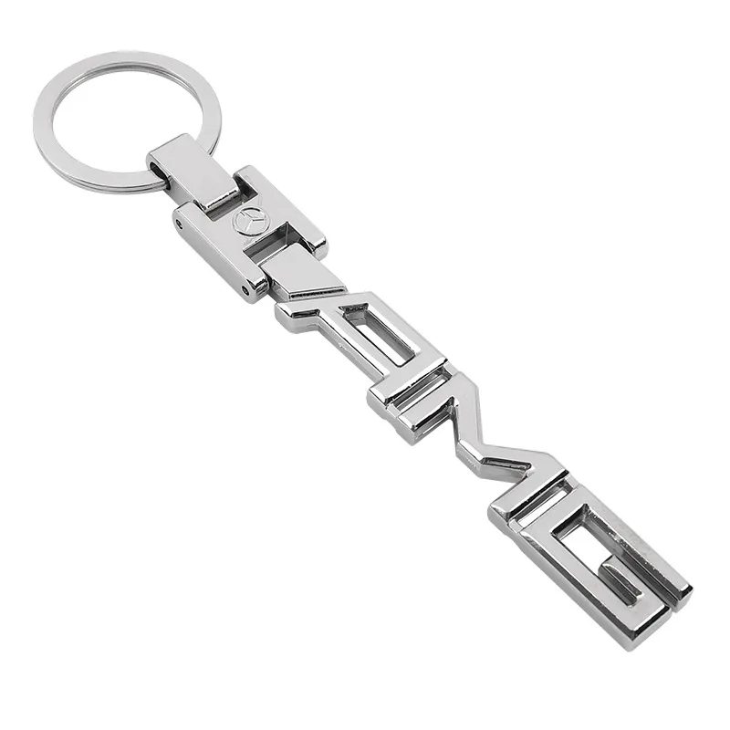 

Metal Car Logo Keychain for Mercedes Benz AMG Keyring Key Chain Ring Fob 4S Store Gift