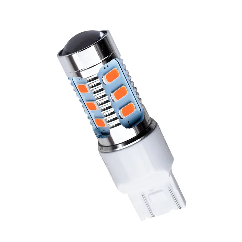 2 шт. Автомобильные светодиодные лампы T20 7443 7515 W21/5 W 15 SMD 5630 5730 21/5 Вт|12v car led lamp|car
