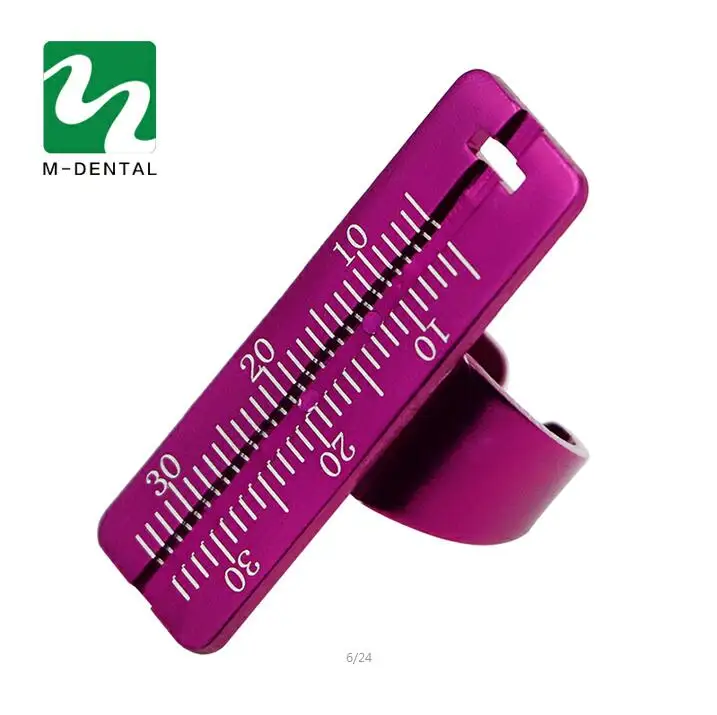 1 шт. Стоматологическое кольцо линейка Стоматологический Инструмент Линейка Стоматологическое пальцевое оборудование для колец измерительный инструмент - Цвет: purple