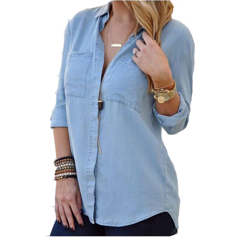 Online Get Cheap Denim Shirts Women Alibaba Group