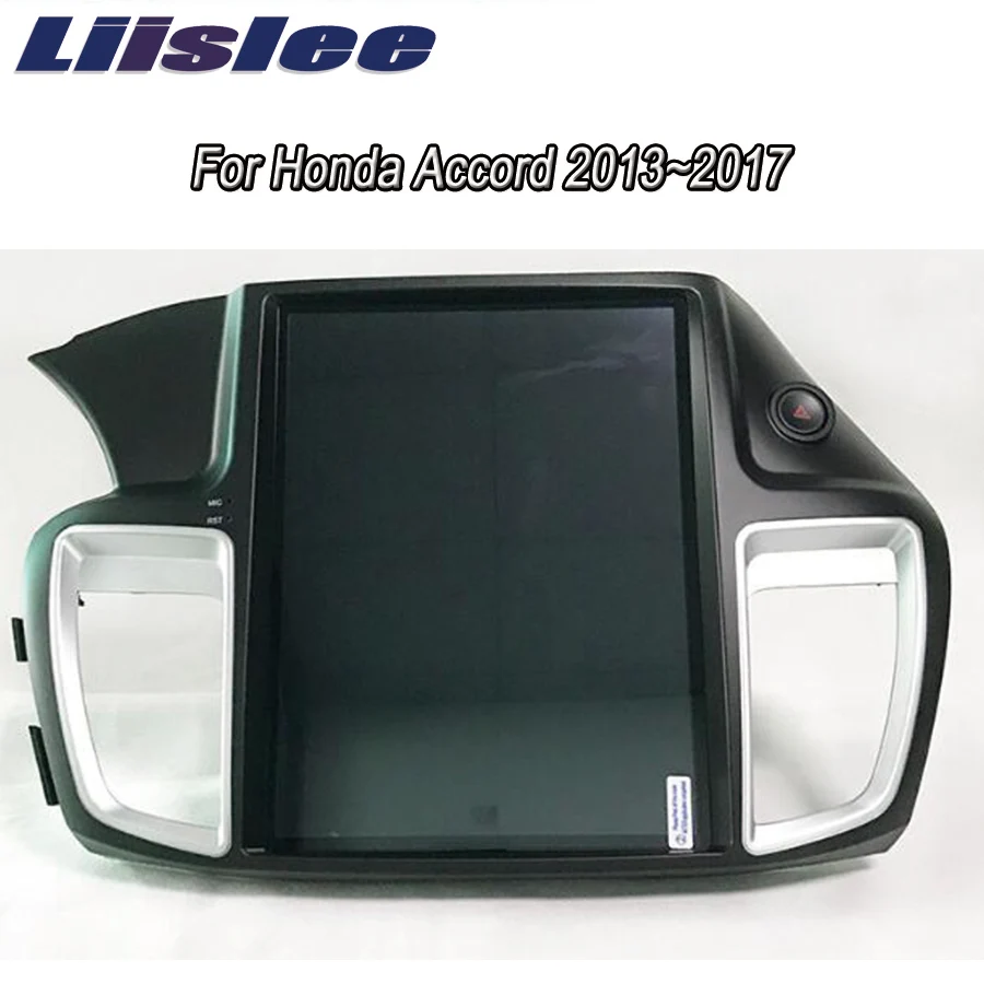 Liislee 2 din Android для Honda Accord 2013~ большой экран Автомобильный мультимедийный плеер gps навигация Видео Радио Зеркало Ссылка