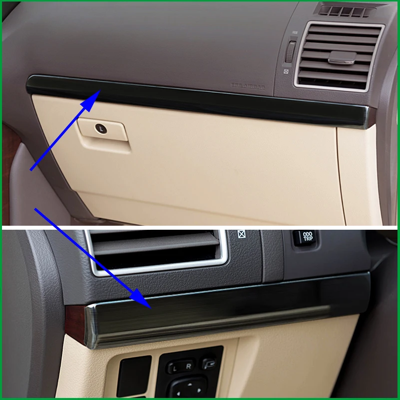 Для Toyota Land Cruiser Prado FJ150 LHD 2010 до интерьер приборной панели средняя панель центр управления бардачок крышка наклейка отделка