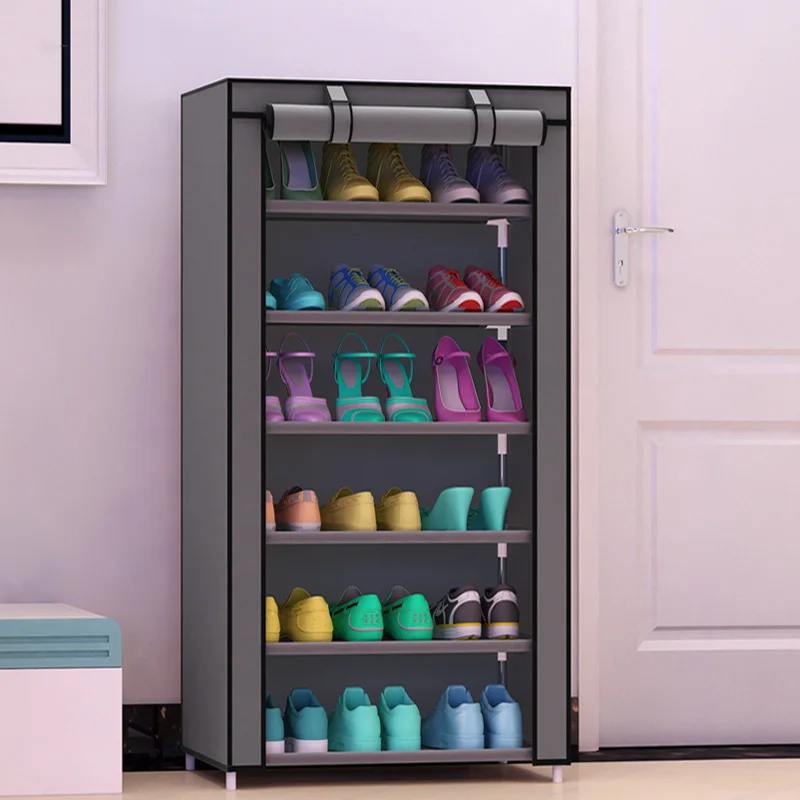 

Shoe cabinet 7-layer 6-grid Non-woven fabrics large fashion shoe rack organizer removable shoe storage for living room furniture