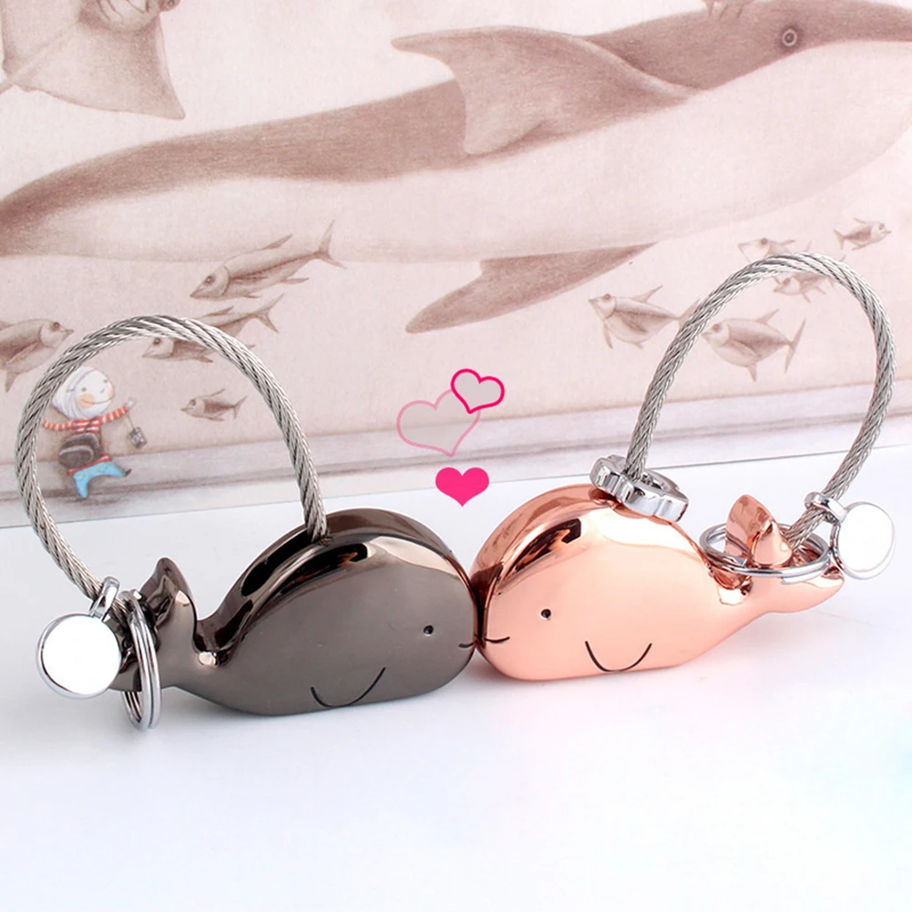 

Lovely Whale Keyring Creative Keychain Cute Mini Couple Lovers Bag Pendant
