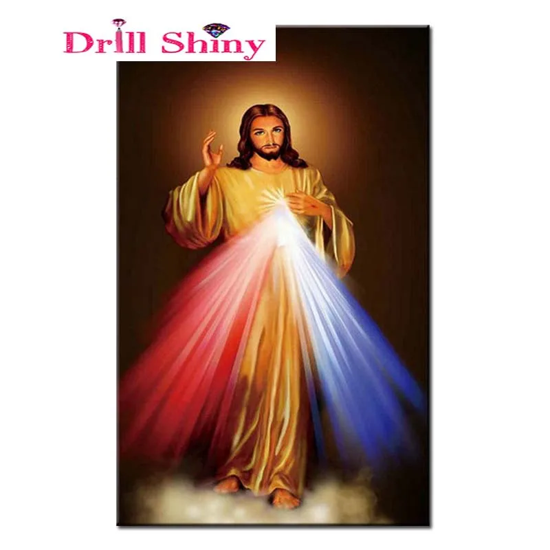 

5D Diy Diamond Painting Cross Stitch rhinestone Pasted Painting Needlework Full square Diamond embroidery religion god icon