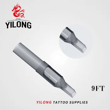 

YILONG 50Pcs 9FT Disposable Tattoo Tips gray Color 9FT tips pre-sterilized Nozzle Tip For 9F tattoo needles