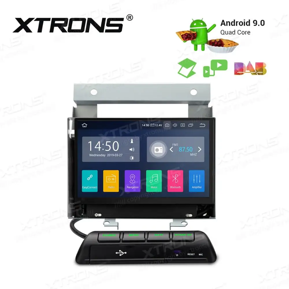 Best 7" Android 9.0 Pie OS Car Multimedia Navigation GPS for Land Rover Freelander 2 2006-2014 (L359) with Full RCA Output Support 1