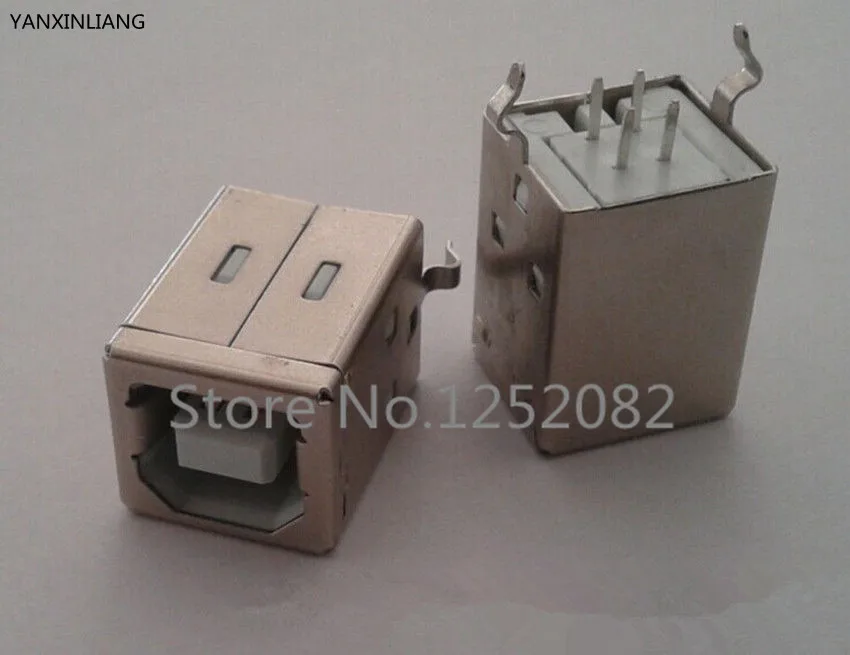 

10pcs USB Type B Female 4Pin DIP printer port D-shaped Vertical Socket Connector