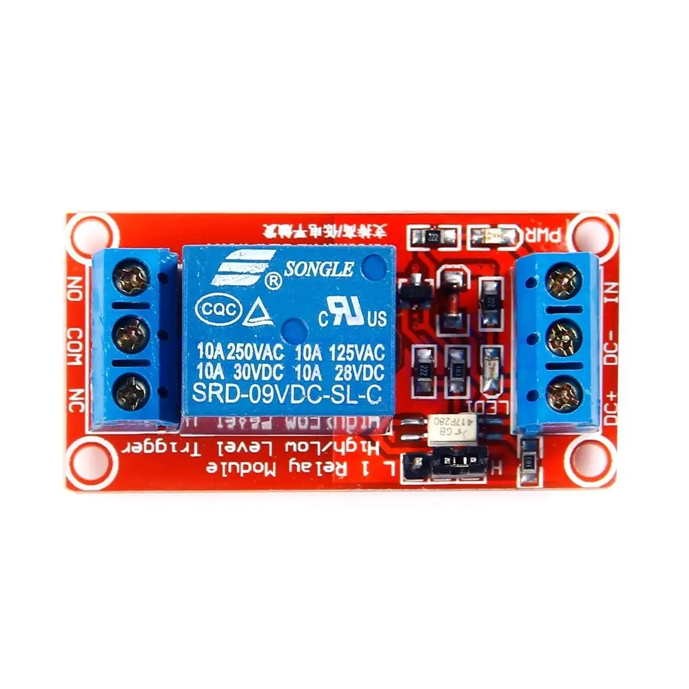 1 канальный релейный модуль 5V 9V 24V Высокая/Низкий уровень триггера реле Управление с анод для Arduino