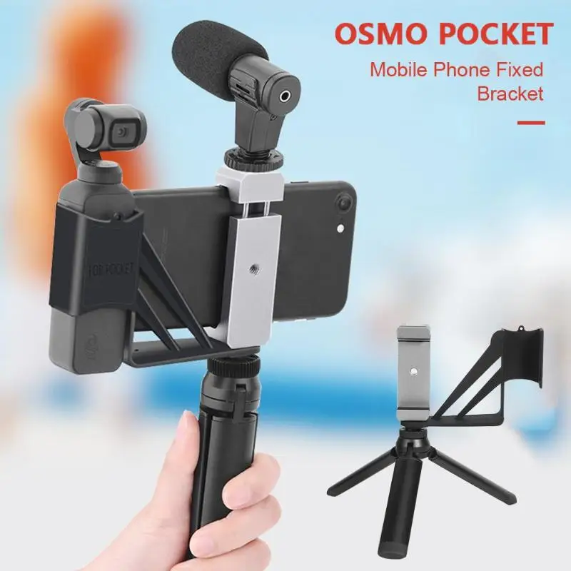 

Phone Clip Holder Bracket Tripod Extension Rod for DJI Osmo Pocket Gimbal Support Bracket Expansion Accessories