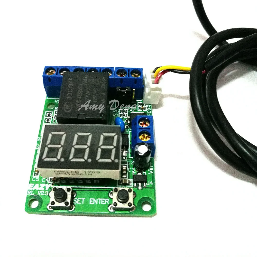 

Waterproof DS18B20 temperature probe thermostat voltage relay smart thermostats timer switch