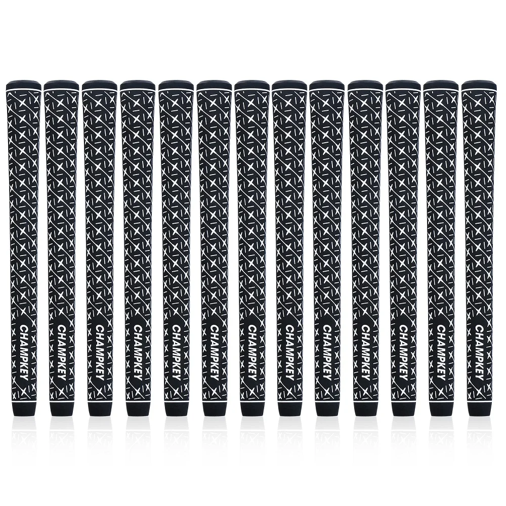 

New 13PCS/Set Champkey X-Grip Black Rubber Golf Grips Standard and Midsize- Super Stability Golf Club Grips Free Shipping