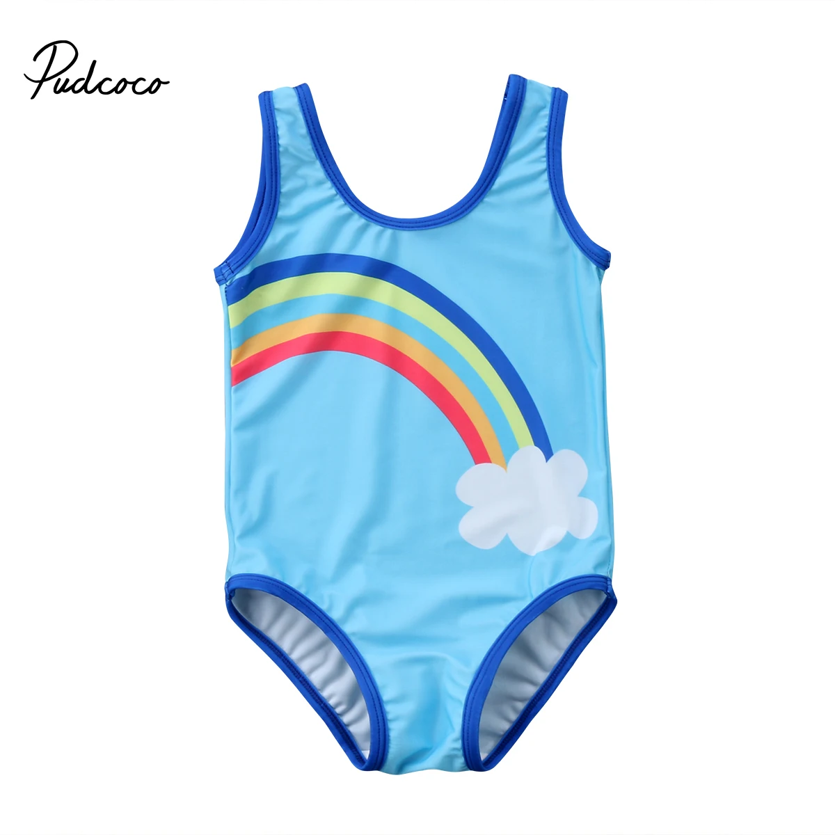 Little Girl Rainbow Swimsuit Kids Baby Girls Bikini Swimwear Bathing Suit Beachwear Summer