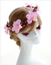 Retail Flower Crown Hairband women hair accessories girl headbands hair band Wedding headband4 colors available