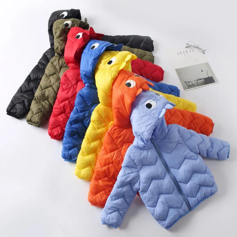 

Winter Outerwear For Girls Boys Cartoon Style Down Jackets Cute Children Cotton Coats Keep Warm Costumes Criancas Jaqueta
