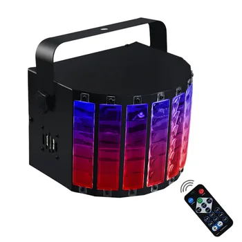 

18W DJ Light RGB LED Stage Lighting Effect DMX512 Remote Controller Projector Lamp Christmas Bar KTV Music Party Disco Light