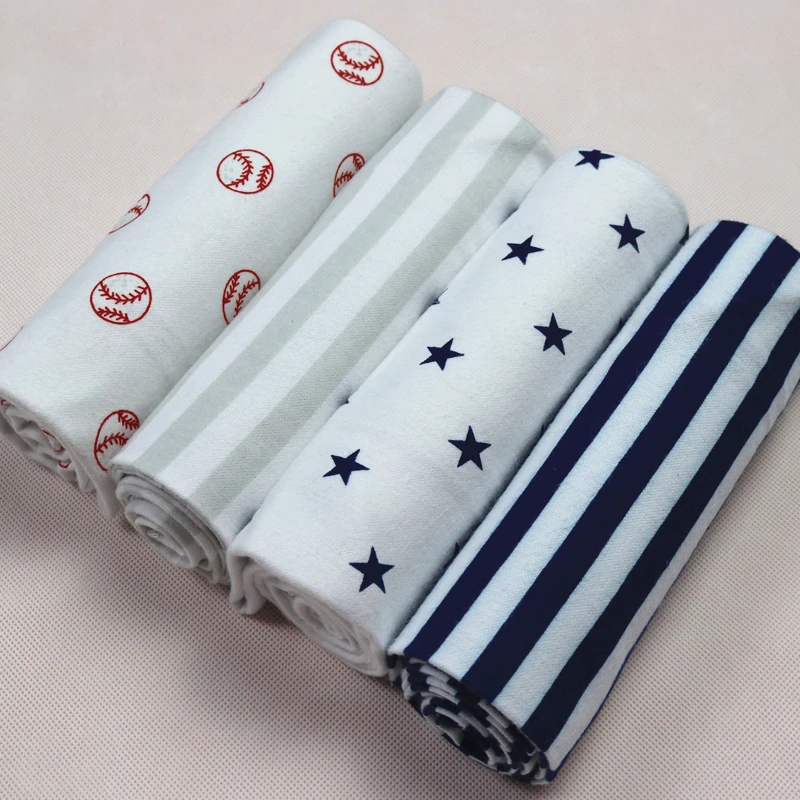 4 шт./упак. из хлопка и фланелевой ткани получения детское одеяло для новорожденных красочные одеяло для простыней на кровать, очень мягкие Bebe Одеяло 76x76 см