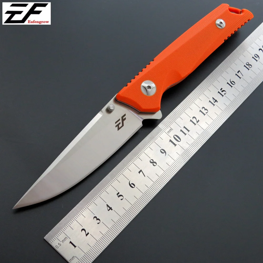

Wholesale EF28 foldingEafengrow EF31 folding knife D2 blade ball bearing + G10 handle outdoor hunting camping fruit knife EDC