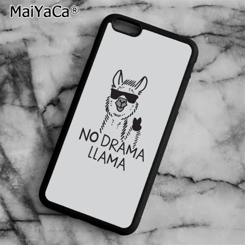 

MaiYaCa no drama llama lama Phone Case Cover For iPhone 4 5 5s SE 6 6s 7 8 plus 10 X Samsung Galaxy S6 S7 S8 edge note 8