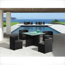 Sigma пляжная плетеная мебель набор обеденной мебели для открытого воздуха 5 шт