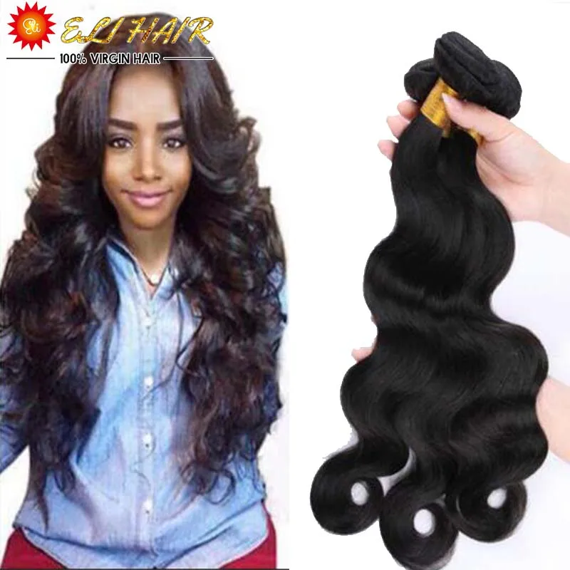 

Real Top 8A Grade Unprocessed Malaysian Body Wave With Closure 8"--26" Best Quality Natural Virgin Human Hair Wave 3 Bundles Lot