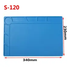 Коврик силиконовый термостойкий тепловой пистолет BGA изоляция паяльной станции Pad ремонтные инструменты обслуживание платформы Настольный коврик