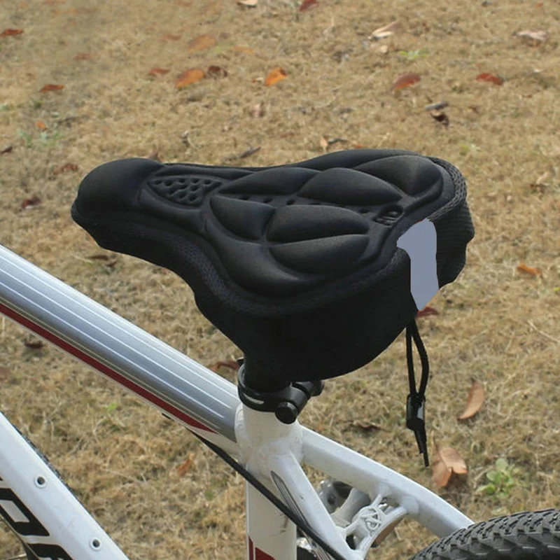 

3D Soft Bike Seat Scover Mountain bike Road Bicycles Silicone Soft Cushion Comfortable Seat Mat Parts