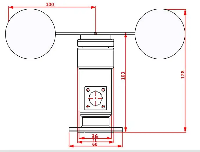 Датчик направления ветра+ датчик скорости ветра DC12-24V, напряжение/ток 4-20 мА или 0-5 в импульсный RS485 выход Анемометр алюминиевый сплав