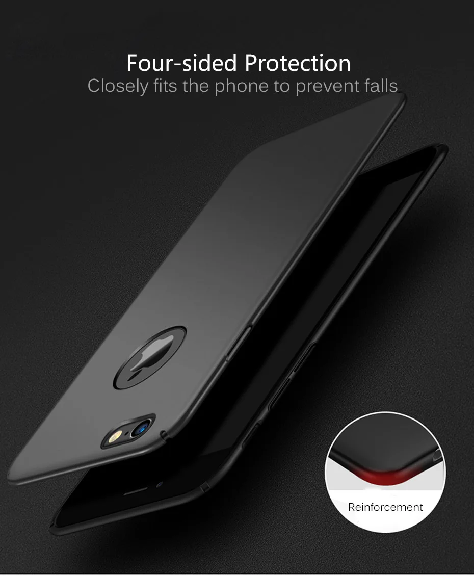 MOUSEMI Protective Case For iPhone 6 7 8 Plus Cover Slim Luxury Hard Back Matte Plastic Coque For iPhone 7 X 6 5s se Phone Cases (7)