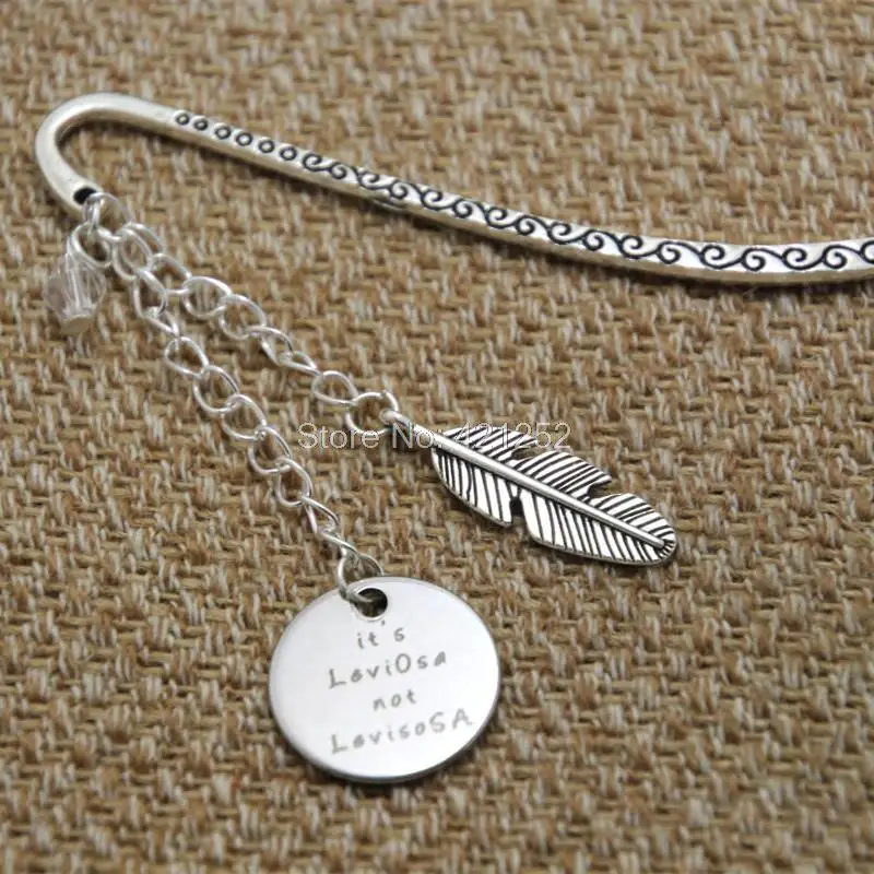 

12pcs Wizard Magic bookmark HP It's LeviOsa not LevioSA Wizard & Witch Hogwards crystals Spell wand bookmark