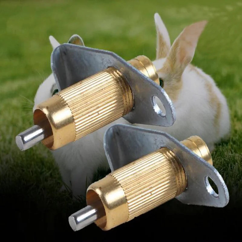 

5set/Copper Automatic Nipple Water Feeder Drinker Waterer For Rabbit Nipple Drinker Waterer Poultry Feeder Bunny Rodent Mouse