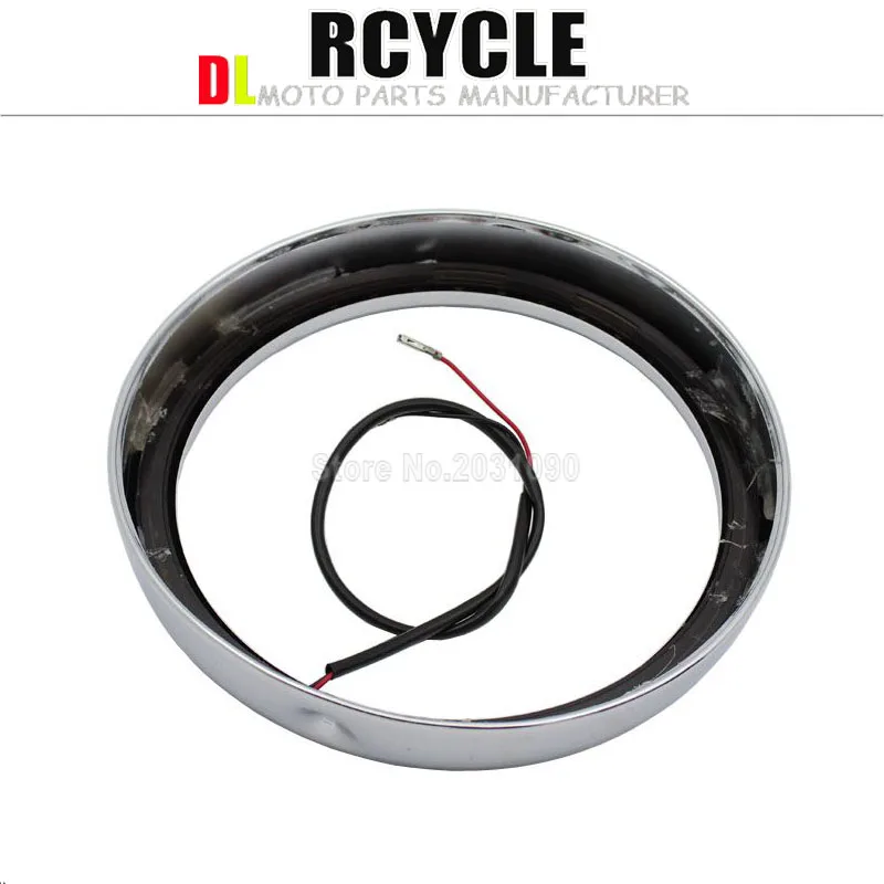 7 &quotхромированные СВЕТОДИОДНЫЕ фары для Harley Touring Road King Electra Glide|chrome harley|headlight trim ring