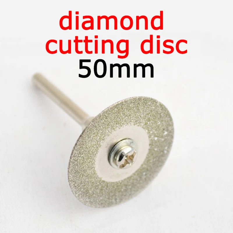 KINDPMA 44 Pcs Diamond Cutting Discs Dremel Accessories with 5 x Mandrels 10 ... 