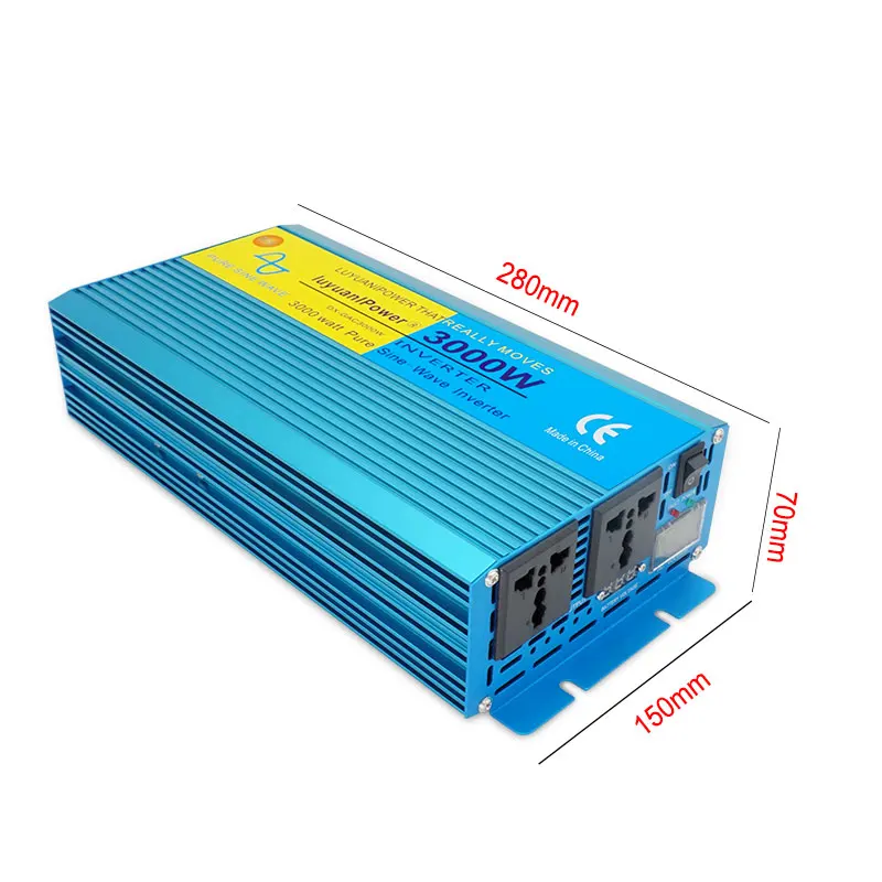 size of power inverter
