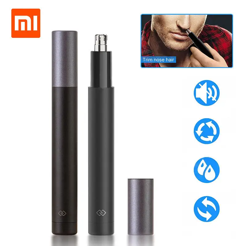 Mijia Youpin, Электрический мини-триммер для волос в носу, портативная Бритва для ушей в носу, машинка для стрижки волос, водонепроницаемый безопасный очиститель, инструмент для мужчин