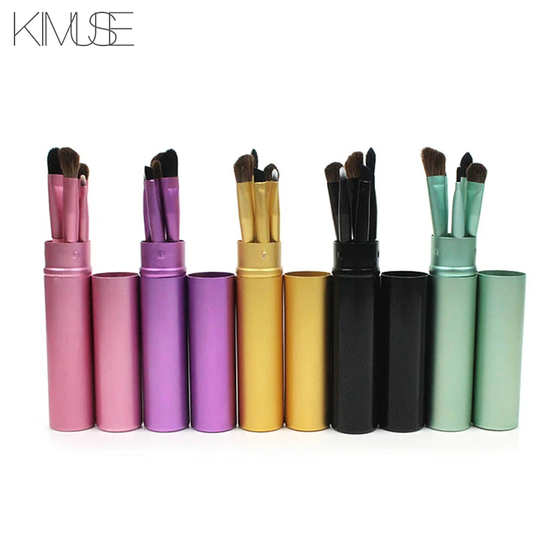 

KIMUSE 5pcs/set Travel Portable Mini Eye Makeup Brushes Eyeshadow Eyeliner Eyebrow Brush Lip Make Up Brushes Kit