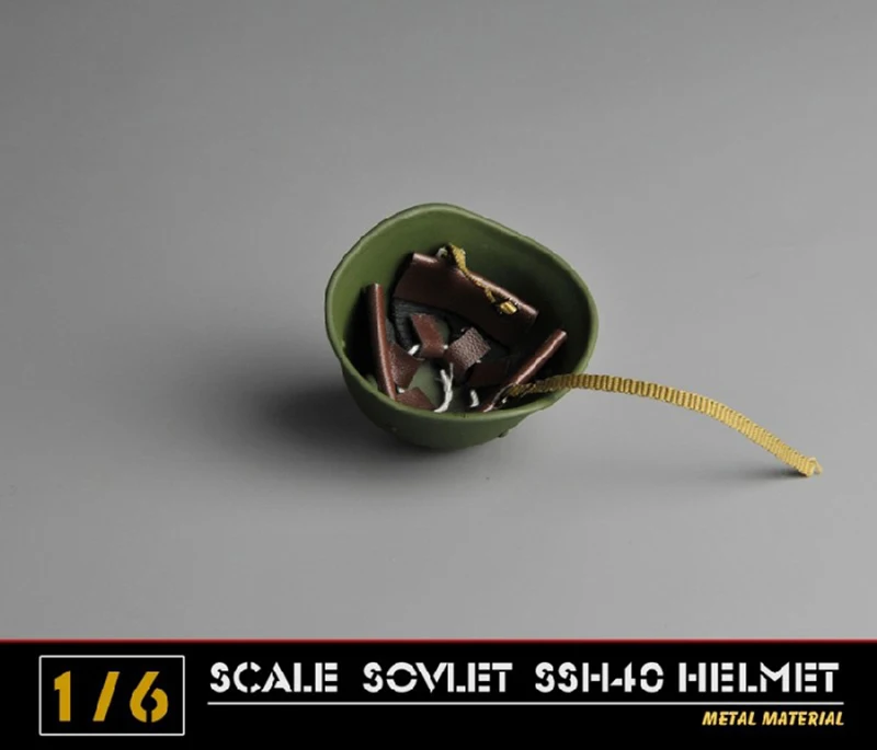 Масштаб 1/6 металлическая шапка для шлема SSH40 времен Второй мировой войны