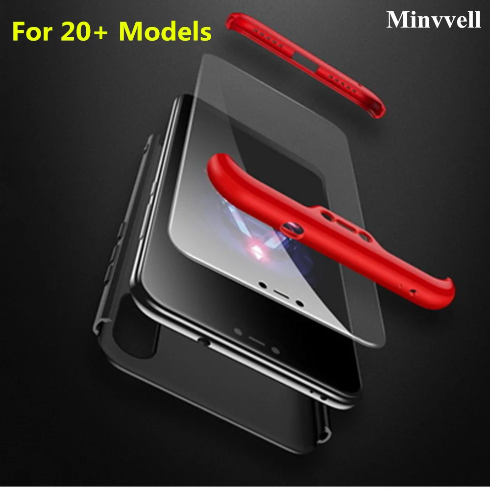 

3 In 1 Case for Xiaomi Mi 8 SE 5X 6X A2 Case 360 Full Protection Shockproof for Redmi 6 Pro Note 5 Pro 5A Cover Fundas Coque