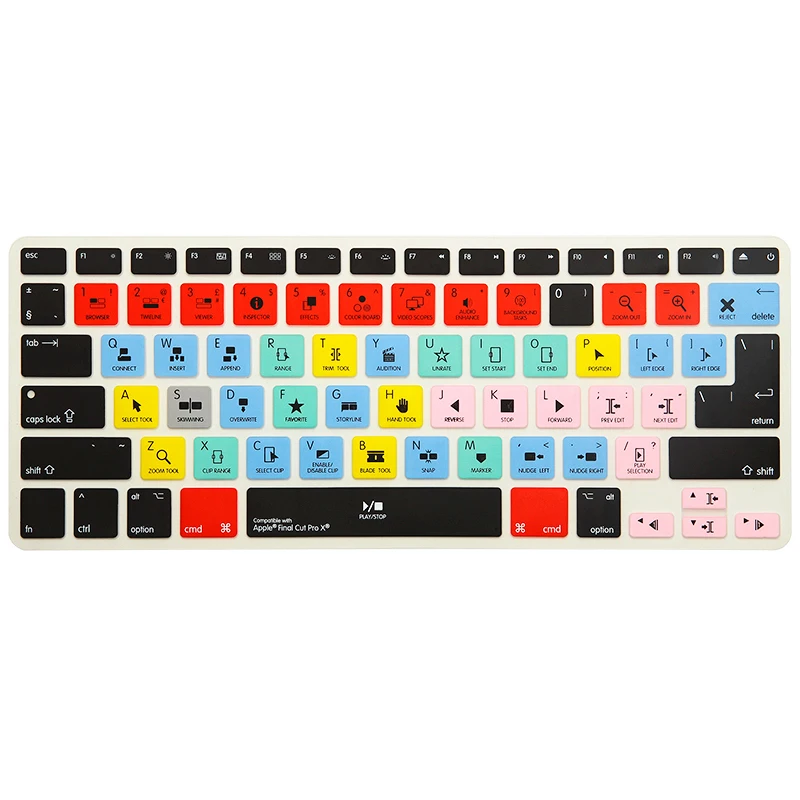 

Keyboard Cover For Adobe Premiere Pro Cc Shortcut For Macbook Pro 13 15 With Retina Air 13.3
