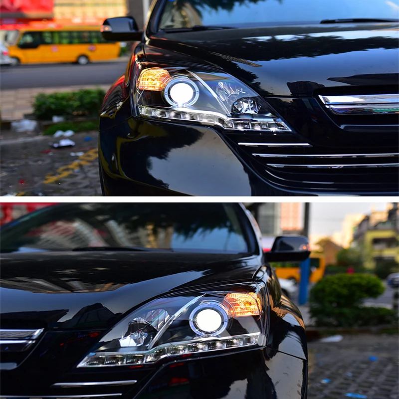 Для Honda CRV CR V светодиодный фары 2015 2016 года комплект HID Дневные ходовые огни Bi xenon