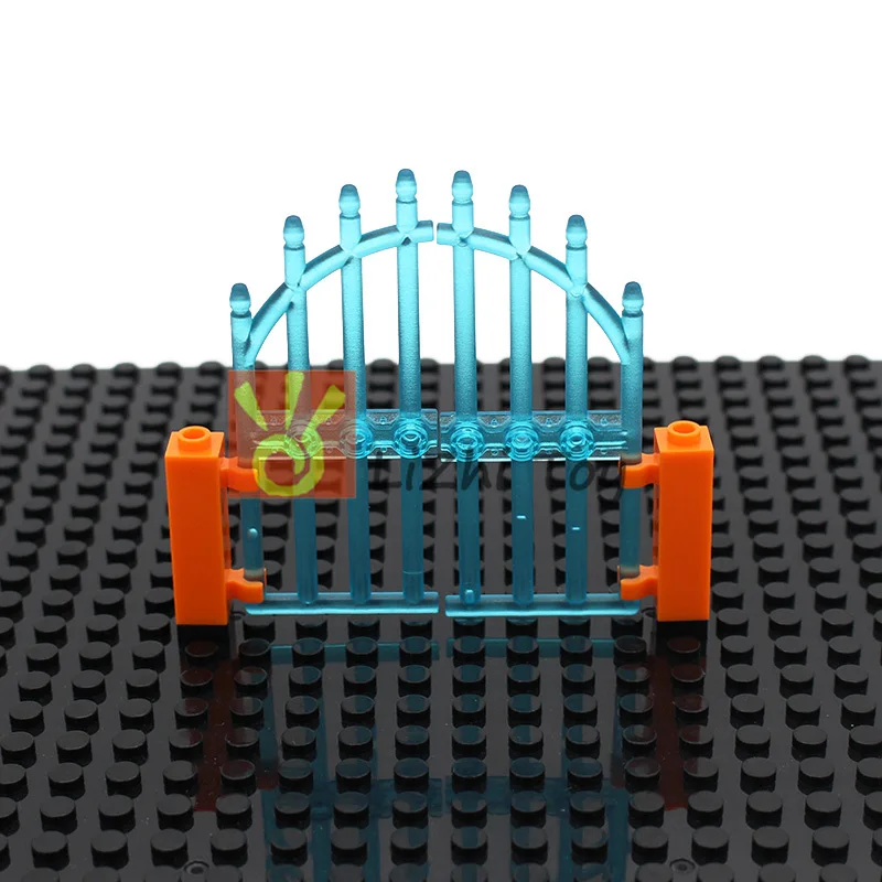 Кубики MOC 42448 дверь 1x4x9 изогнутые ворота с брусками и тремя шпильками сделай сам