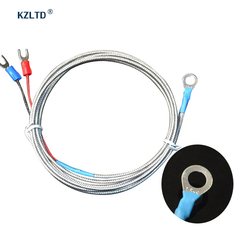 

Temperature Sensor K Type Thermocouple 6MM Diameter Washer Style Surface Thermocouple Probe for PID Temperature Controller