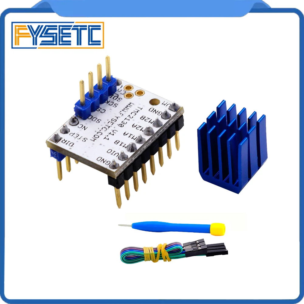 1 шт. TMC2130 V1.1 Stepstick Драйвер шагового двигателя SPI с теплоотводом ультра тихий