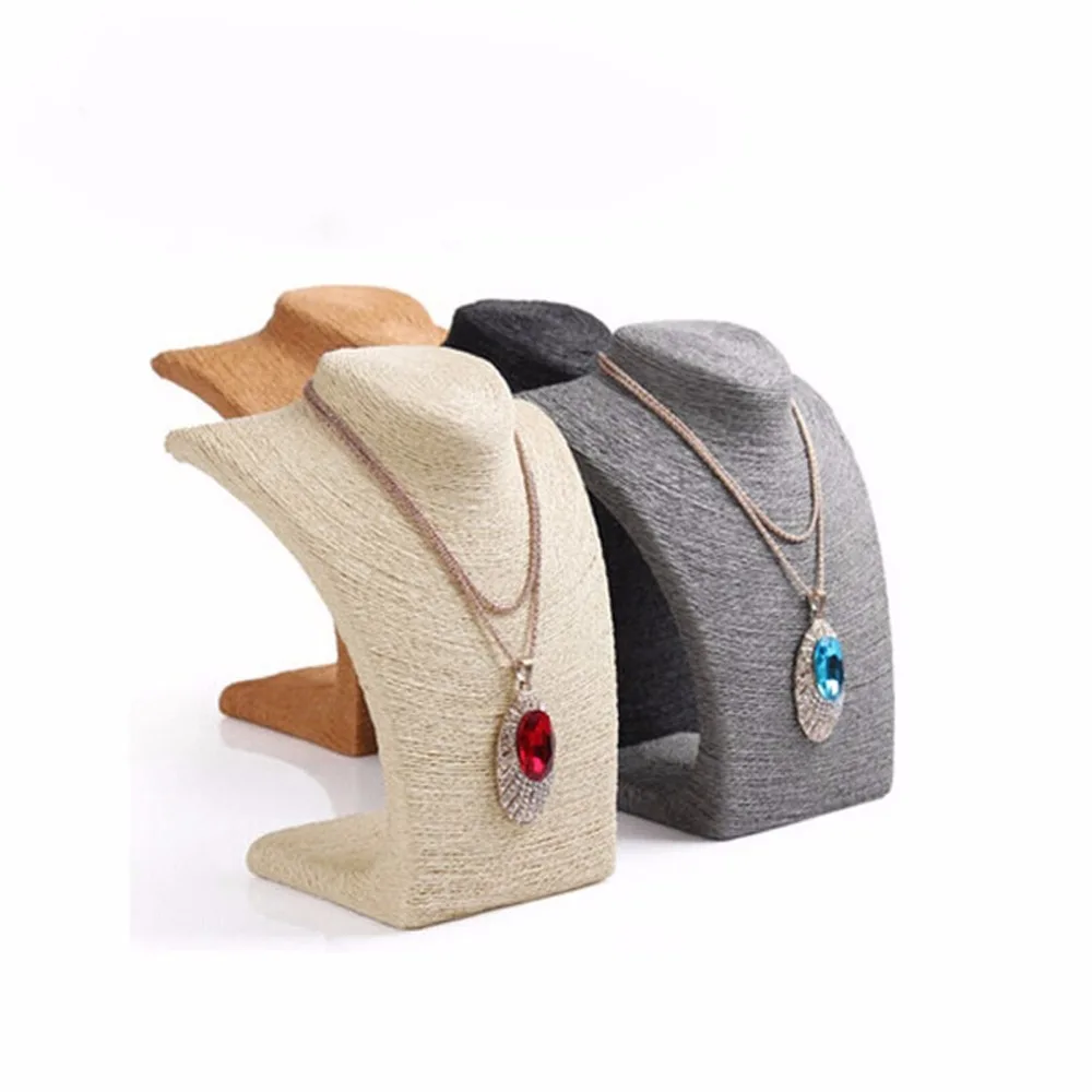 Ожерелье для ювелирных изделий подставка рамка соломенный веревочный манекен