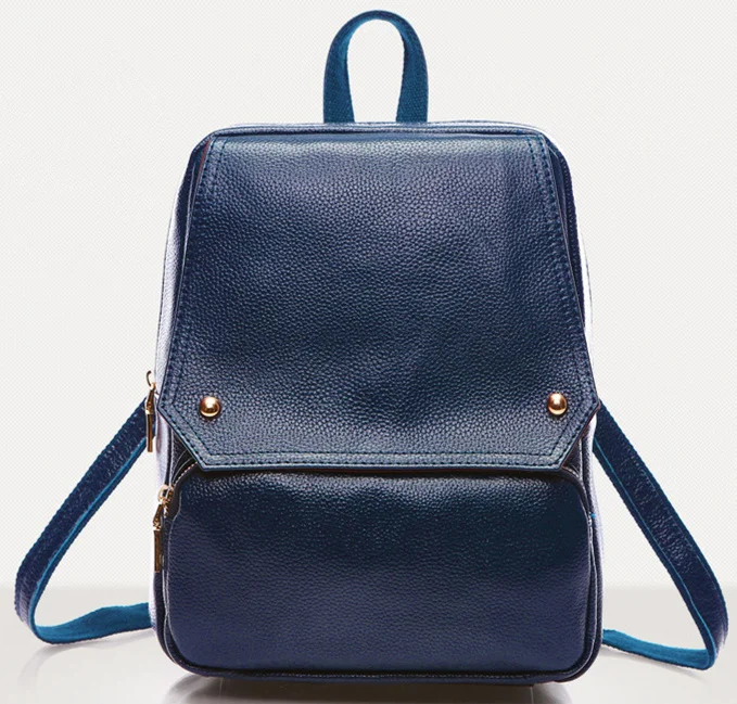 

shengdilu brand new 2016 women Travel Backpacks 100% genuine leather shoulder bag backpack school bags mochila free shipping