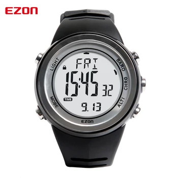 

EZON Fashion Sport Watch Men Waterproof Hiking Mountain Climbing Altimeter Barometer Digital Watch Clock Saat Relogio Masculino