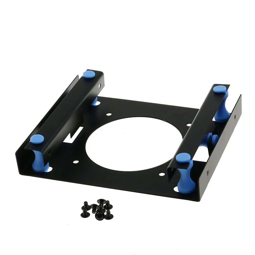 

Metal Black Shock-Proof 3.5" Hard Disk to 5.25" DVD ROM Bay Mounting adapter