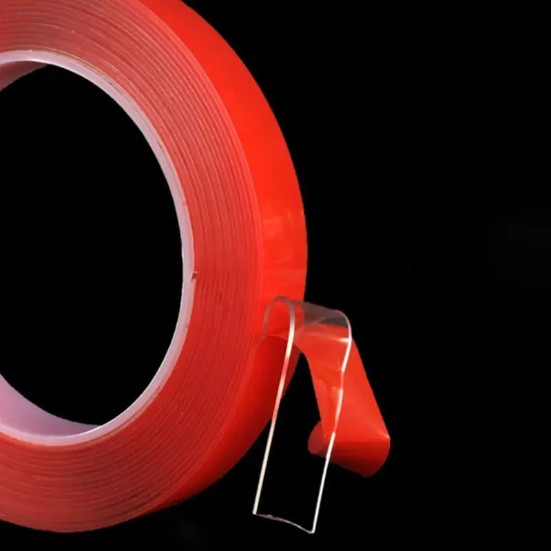 3 м красная Двухсторонняя клейкая лента ультра высокопрочная Монтажная прозрачная для автомобиля Авто интерьерная фиксированная